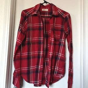 Hollister Plaid Button Up